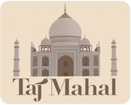 Taj Mahal logo.
